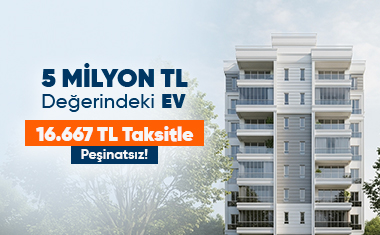 5 Milyon TL’lik EVE sadece 16.667 TL taksitle sahip olma fırsatı sizi bekliyor! resim