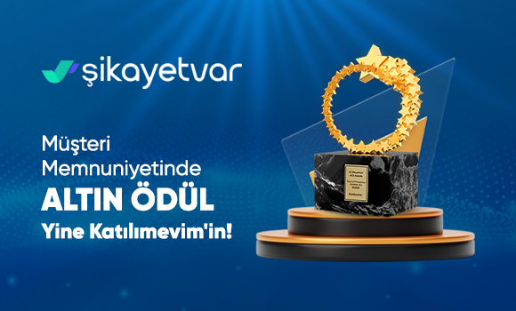 Müşteri Memnuniyetinde ALTIN ÖDÜL Yine Katılımevim'in!
