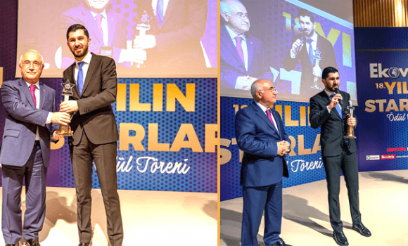 ||||Serdar Turhan Ödül Konuşması|Serdar Turhan Katılımevim adına ödülü teslim alırken|Serdar Turhan ödül alırken|